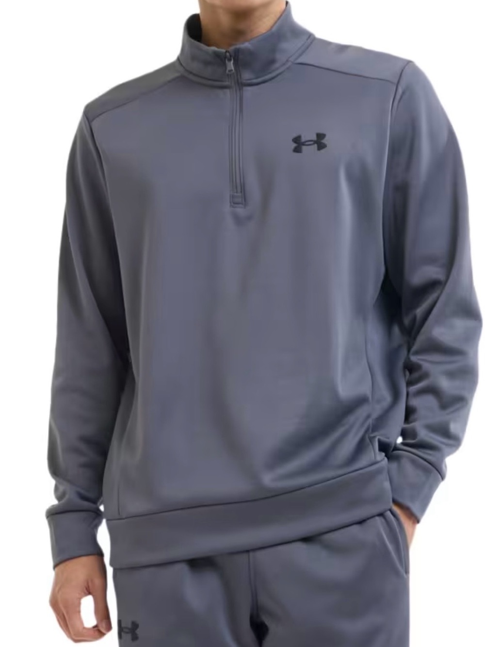 Under Armour Men’s Fleece 1/4 Zip Pullover. Grey. Medium. New With tags.